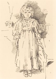 Lille Evelyn af James Abbott McNeill Whistler