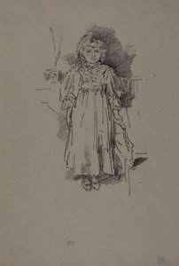Lille Evelyn af James Abbott McNeill Whistler