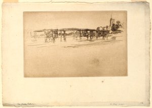 Lille Putney Bridge af James Abbott McNeill Whistler