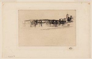 Lille Putney Bridge af James Abbott McNeill Whistler
