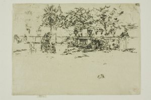Lille terrasse, Luxembourg-haven af James Abbott McNeill Whistler