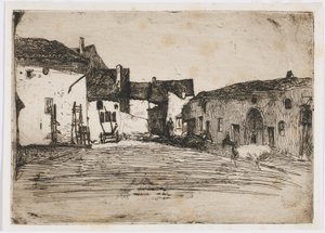 Liverdun. En af de tolv ætsninger fra naturen af James Abbott McNeill Whistler