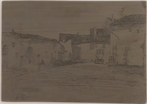 Liverdun. En af de <em>tolv ætsninger fra naturen</em> af James Abbott McNeill Whistler