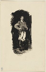 Mand i ternet skjorte af James McNeill Whistler