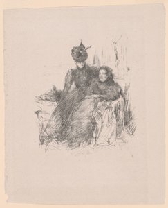Mor og datter [La Mère Malade] af James McNeill Whistler