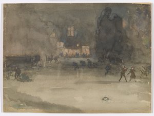 Nocturne: Amsterdam om vinteren af James Abbott McNeill Whistler