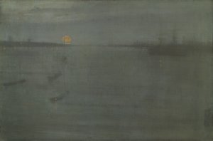 Nocturne: Blå og guld - Southampton Water