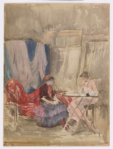 Note i lyserød og lilla – The Studio af James Abbott McNeill Whistler