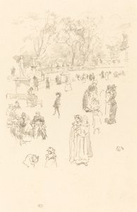 Plejepiger: "Maids of Luxembourg" af James Abbott McNeill Whistler