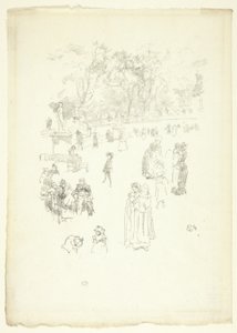 Plejepiger: "Maids of Luxembourg" af James Abbott McNeill Whistler