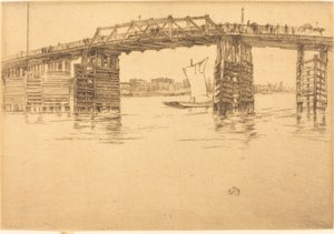 Den gamle Battersea-bro af James Abbott McNeill Whistler