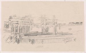 Den gamle Battersea-bro af James Abbott McNeill Whistler