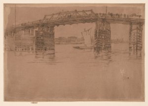 Den gamle Battersea-bro af James Abbott McNeill Whistler