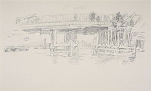 Den gamle Battersea-bro af James Abbott McNeill Whistler