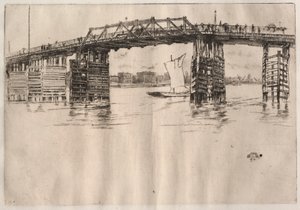 Den gamle Battersea-bro af James McNeill Whistler