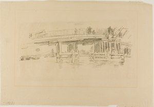 Den gamle Battersea-bro af James McNeill Whistler