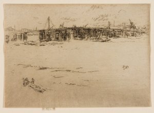 Old Battersea Bridge, nr. 2 af James Abbott McNeill Whistler