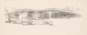Old Battersea Bridge, nr. 2 af James Abbott McNeill Whistler