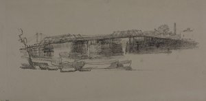 Old Battersea Bridge, nr. 2 af James Abbott McNeill Whistler