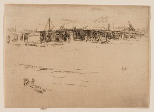Old Battersea Bridge, nr. 2 af James Abbott McNeill Whistler