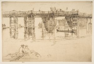 Den gamle Putney Bridge af James McNeill Whistler