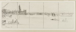 Old Westminster Bridge af James Abbott McNeill Whistler