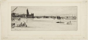 Den gamle Westminster Bridge af James McNeill Whistler