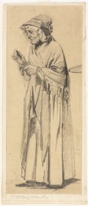 Gammel kvinde i sjal og kasket af James Abbott McNeill Whistler