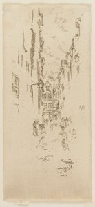 Little Butchers Street af James Abbott McNeill Whistler
