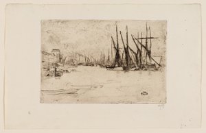 Pickle Sild Wharf af James Abbott McNeill Whistler