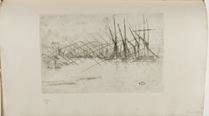 Pickle Sild Wharf af James Abbott McNeill Whistler