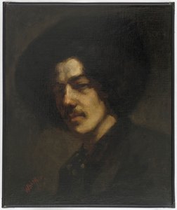 Portræt af Whistler med en hat af James Abbott McNeill Whistler