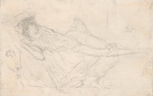 Liggende draperet figur af James McNeill Whistler