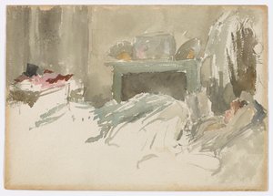 Hviler i sengen af James Abbott McNeill Whistler