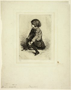 Seymour Haden, Jr., siddende af James Abbott McNeill Whistler
