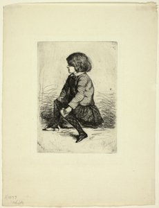 Seymour Haden, Jr., siddende af James Abbott McNeill Whistler