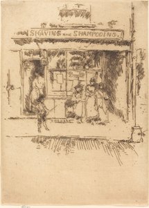 Barbering og shampoo af James Abbott McNeill Whistler
