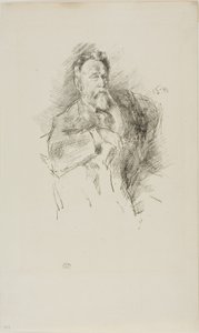 Skitse af William E. Henley af James Abbott McNeill Whistler