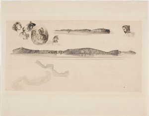 Skitser på Kystundersøgelsespladen af James Abbott McNeill Whistler