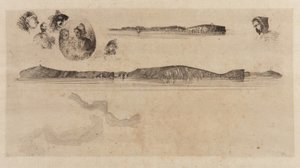 Skitser på Kystundersøgelsespladen af James Abbott McNeill Whistler