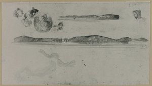 Skitser på Kystundersøgelsespladen af James Abbott McNeill Whistler