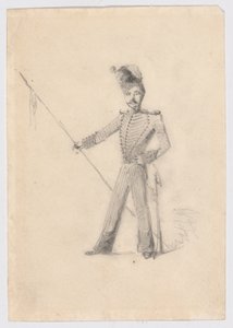Soldat med Lance af James Abbott McNeill Whistler