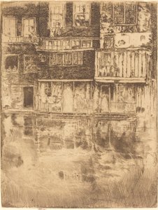 Square House, Amsterdam af James Abbott McNeill Whistler