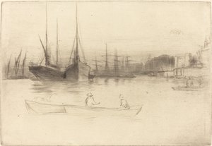 Dampbåde fra tårnet af James Abbott McNeill Whistler
