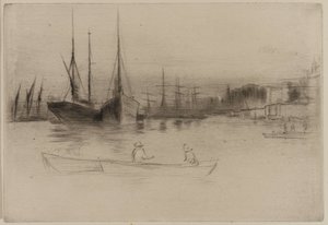 Dampbåde fra tårnet af James Abbott McNeill Whistler