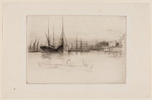 Dampbåde fra tårnet af James Abbott McNeill Whistler