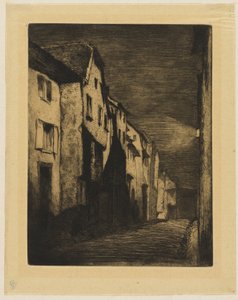 Street at Saverne af James Abbott McNeill Whistler