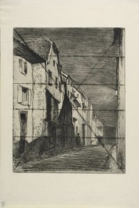 Street at Saverne af James Abbott McNeill Whistler