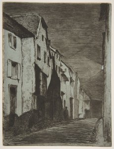Gade i Saverne af James McNeill Whistler