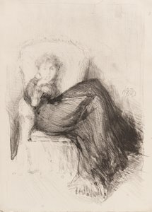 Studie — Maude siddende af James Abbott McNeill Whistler